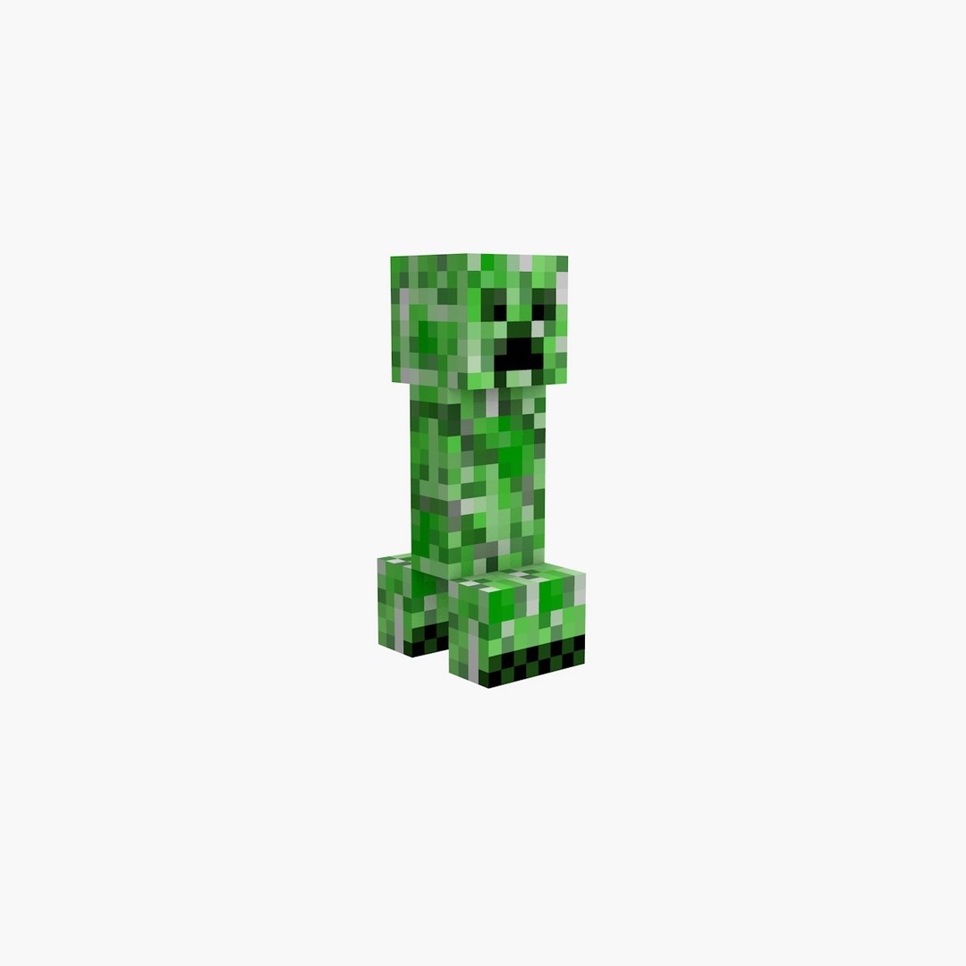 3D Minecraft Creeper model - TurboSquid 1842652