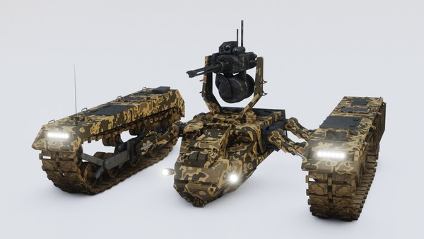 modelo 3d tanque-robot - TurboSquid 2106953