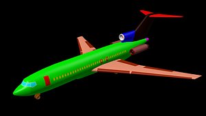 3D Boeing 727-100 model