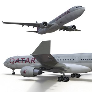 Qatar Airways Airbus A330-300 Rigged