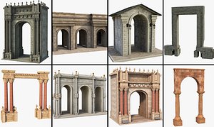 Fantasy Arch Collection 3D model