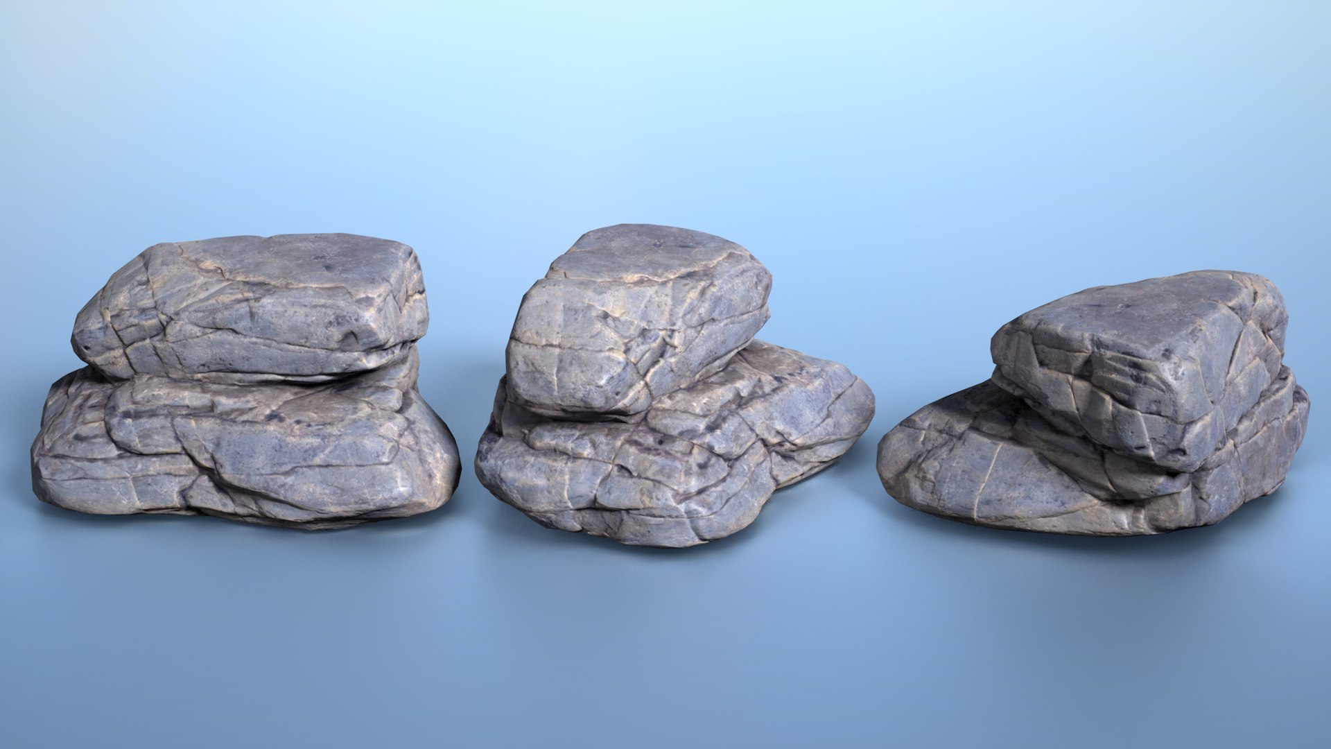 3D 6 Boulder Rocks - 240823 - TurboSquid 2271536