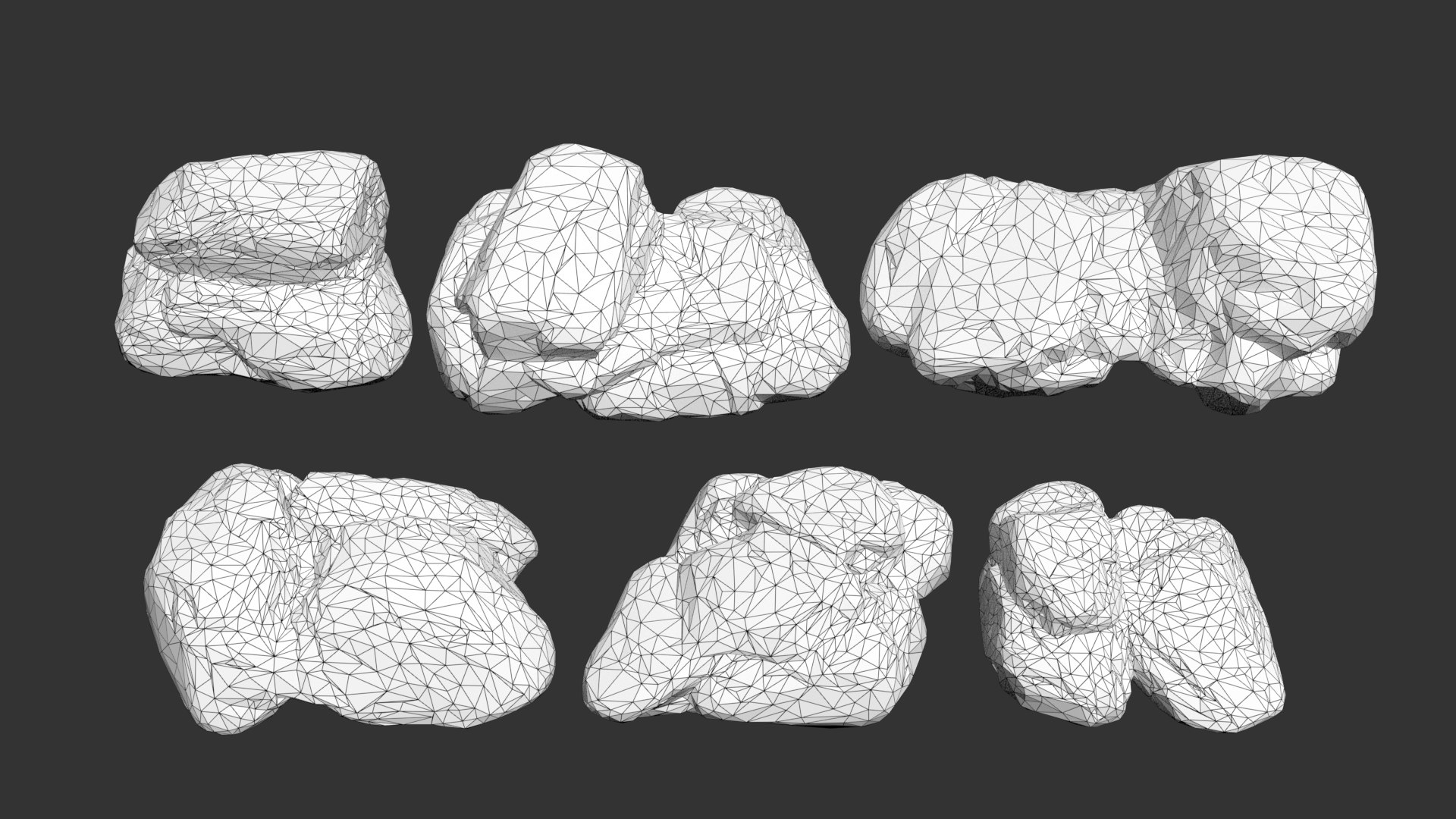 3D 6 Boulder Rocks - 240823 - TurboSquid 2271536