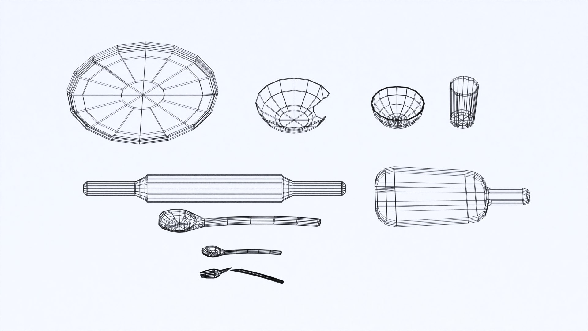 Old Wooden Tableware 3D model https://p.turbosquid.com/ts-thumb/iG/9C0Tgm/vV/wireframe_001/png/1692583889/1920x1080/fit_q87/a3fd07f081b2d2ef917fe704e5ba9fb55ea2ed2a/wireframe_001.jpg