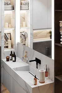 Bathroom Interior Scene and Corona Render 3D model