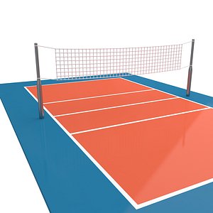 Volleyball Court 04 3D model
