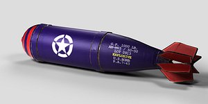 3d model wwii bomb