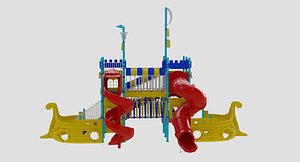 3D ship style playground model