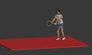 rafael nadal service 3d x