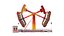 Large Detailed Amusement Park Rides