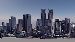 3D Tokyo City photogrammetry 3