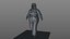 Animated Walking European Fat Woman