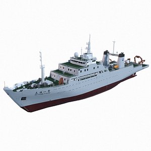 3D Scientific Research Ship - Ocean One model