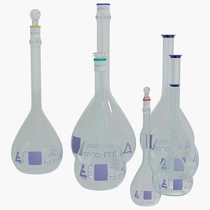 3D Volumetric Flask model