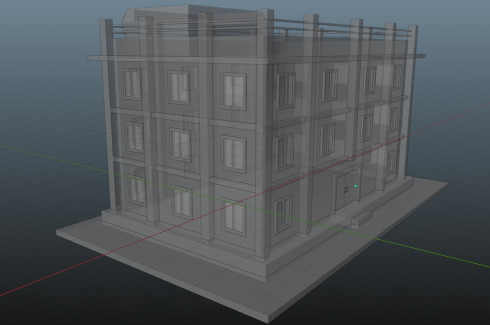 Simple Building 3d Model 3D Model - TurboSquid 1963727