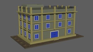 Simple Building 3d Model 3D model