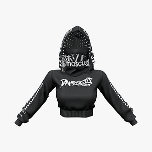 Hooded Rebellion Insurgent Crop Track Suit Top