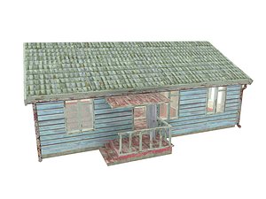 wooden house 3d 3ds