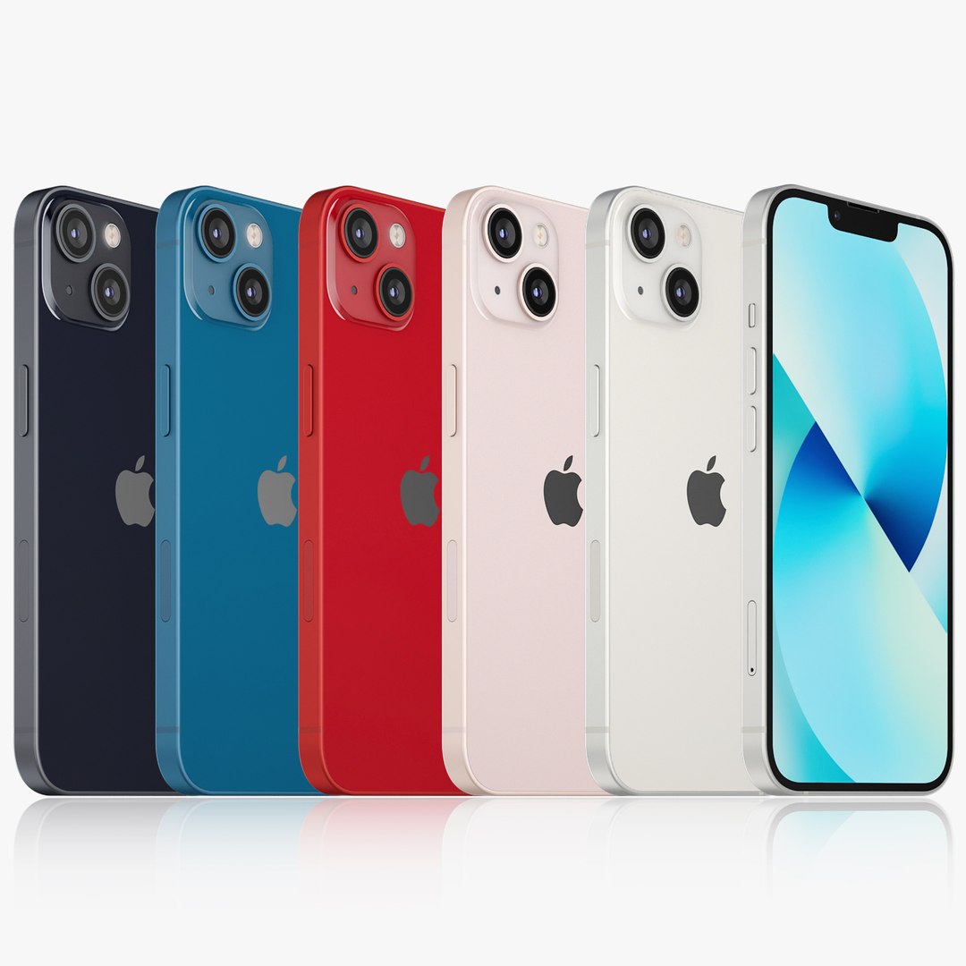 Apple IPhone 13 All Colors 3D TurboSquid 1794820