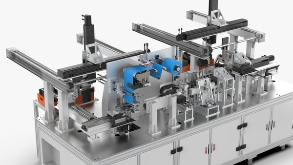 modelo 3d Automatic Battery Tray Loading and Unloading Coating Machine ...