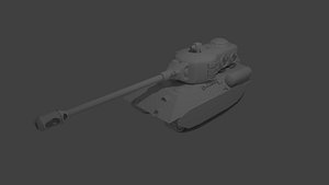 dt-70 tank 3d model