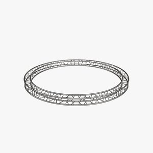square circular truss 3D model