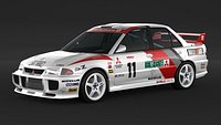 Mitsubishi Lancer Evolution 3 Rally Car