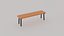 3D Low Poly Benches Pack model