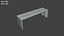 3D Low Poly Benches Pack model