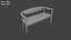 3D Low Poly Benches Pack model
