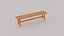 3D Low Poly Benches Pack model