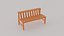 3D Low Poly Benches Pack model