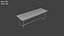 3D Low Poly Benches Pack model