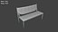 3D Low Poly Benches Pack model