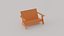 3D Low Poly Benches Pack model