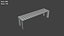 3D Low Poly Benches Pack model