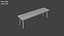 3D Low Poly Benches Pack model