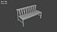 3D Low Poly Benches Pack model
