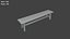 3D Low Poly Benches Pack model