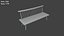 3D Low Poly Benches Pack model