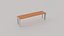 3D Low Poly Benches Pack model