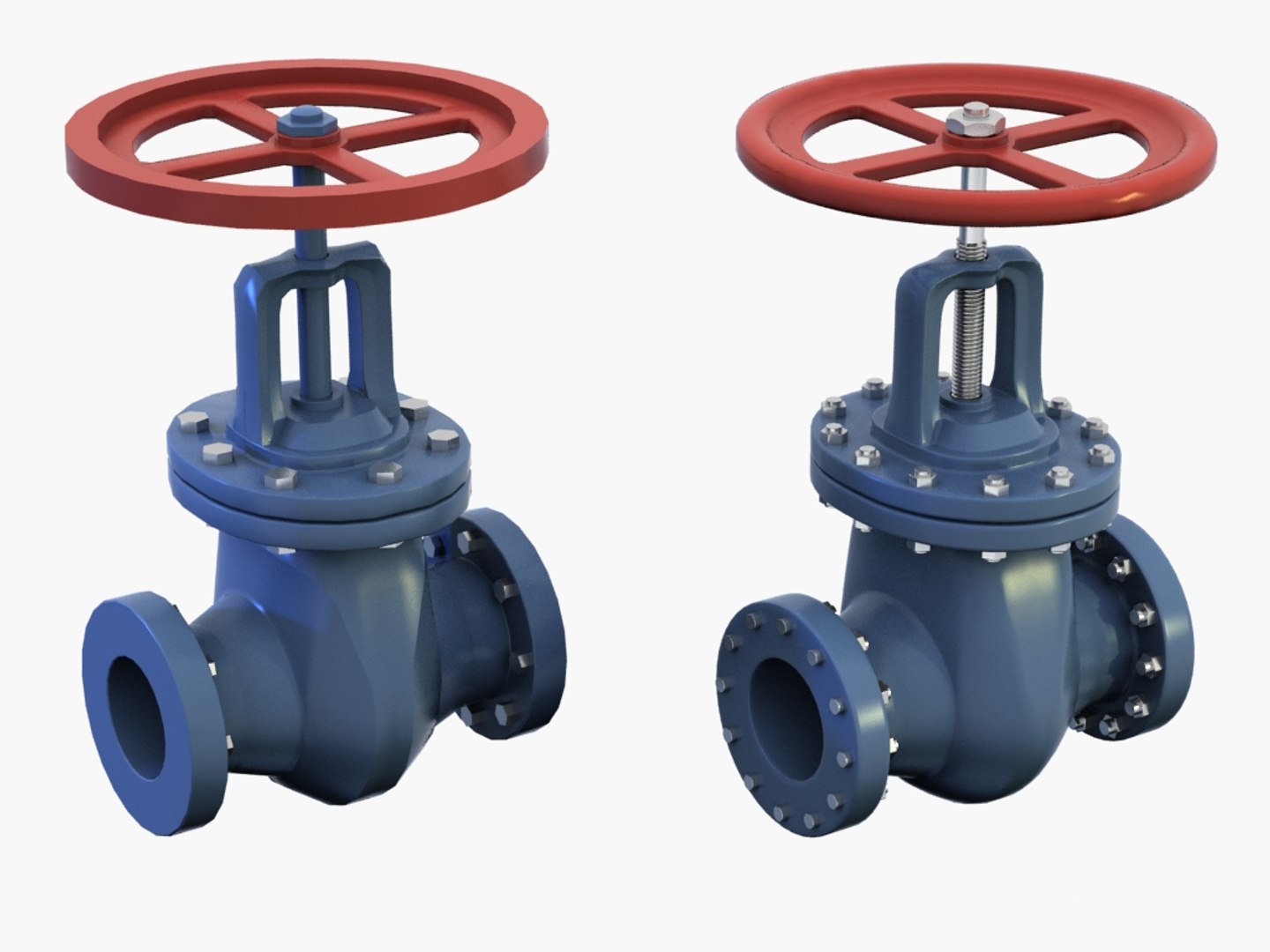 3d model valve modelled