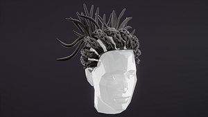 Lil Baby Inspired Hair 3D model
