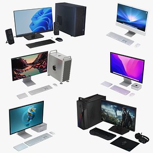 3D Computer Desktop 6 in 1