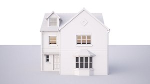 3D model British House Theale C