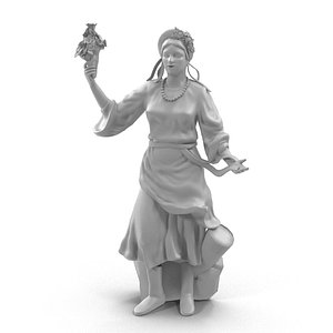 3d statue ukraine model