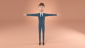 Man in Suit Character
