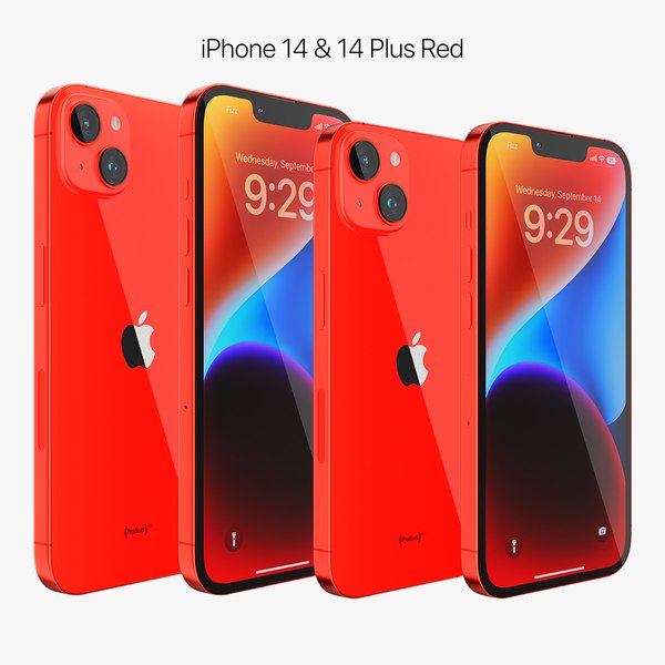 Apple iPhone 14 Plus Red PNG Images & PSDs for Download