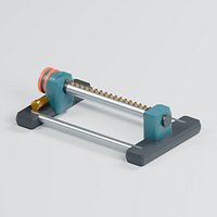 Adjustable Oscillating Garden Sprinkler with Brass Nozzles