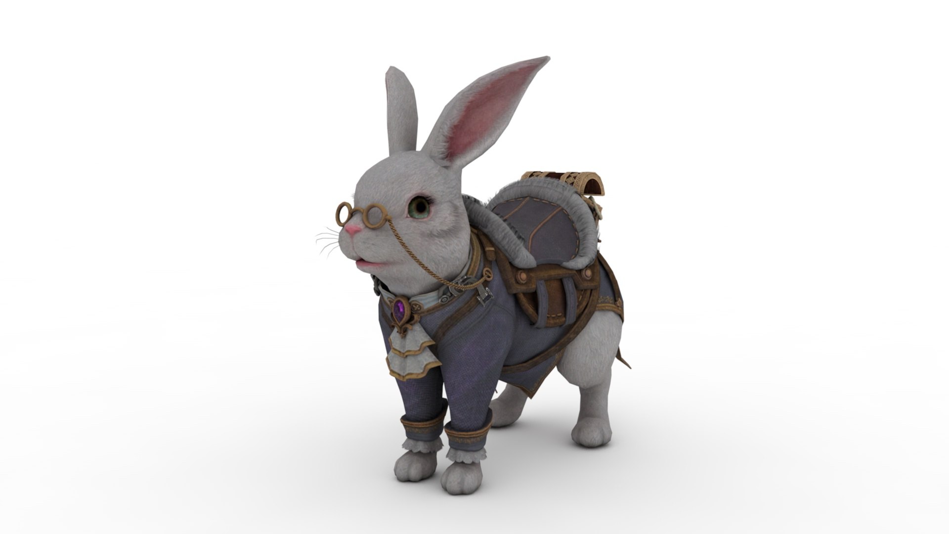 3D Model White Rabbit - TurboSquid 2289250